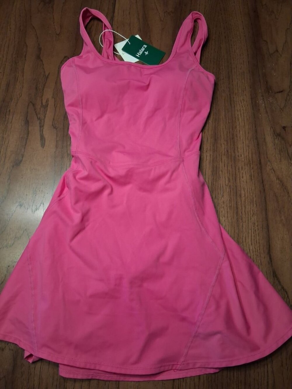 NWT Halara Women SoftlyZero Airy Active Dress w/Shorts Sz M Pink
